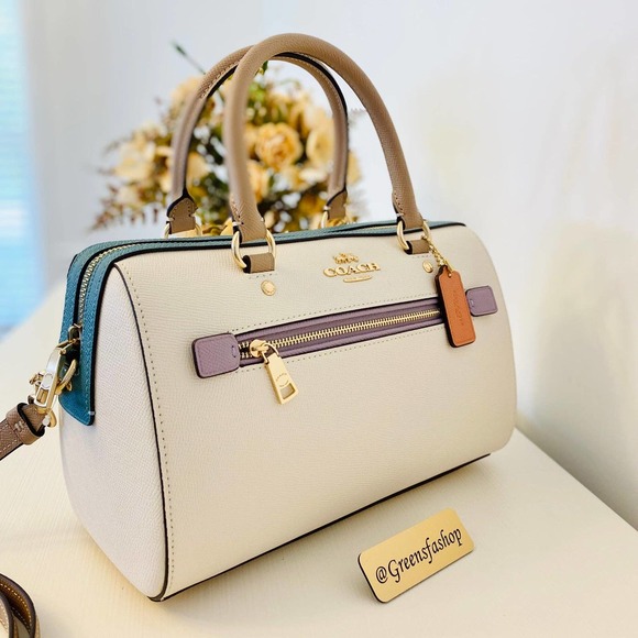 Coach Purse & wallet Rowan Satchel In Colorblock - Picture 3 of 11